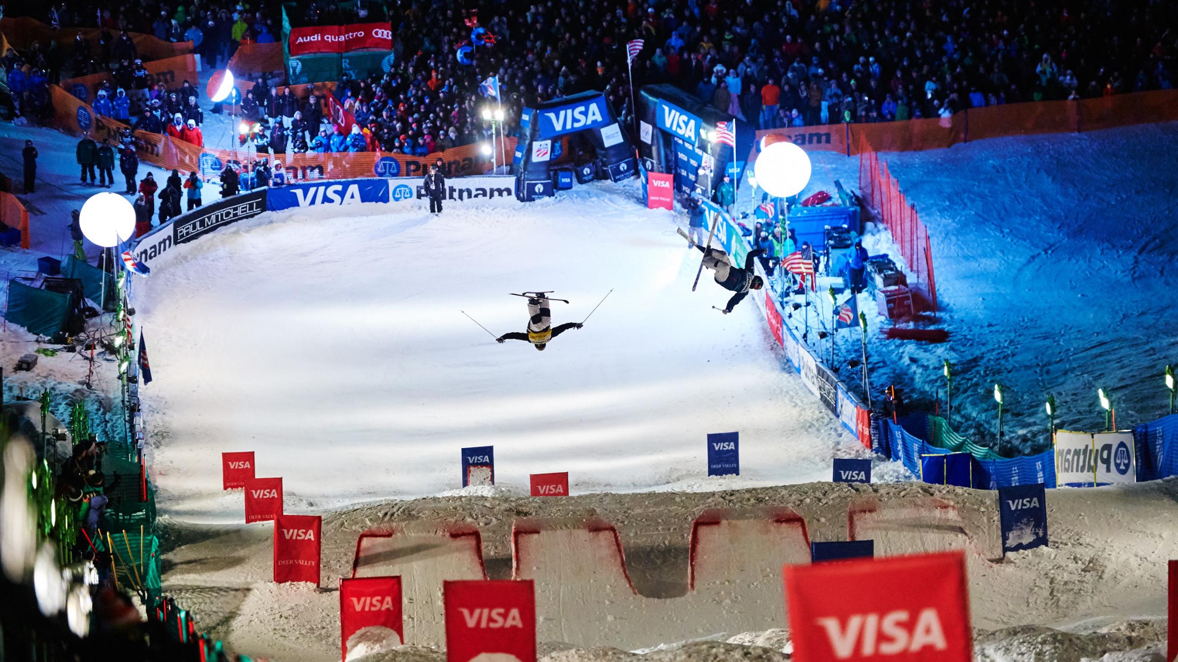 Dual mogul competition at FIS Freestyle Ski World Cup